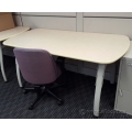 Teknion Blonde Mobile Height Adjustable Training Table Desk